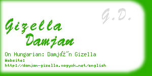 gizella damjan business card